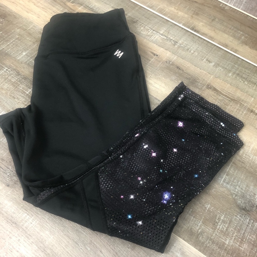 Nicole Miller Black Capri Exercise Pant Size S